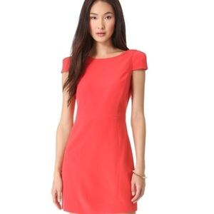 Tibi Red Silk Cap Sleeve Mini Dress Southern Charm